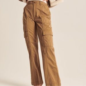 Abercrombie Tan Relaxed Utility Pants
